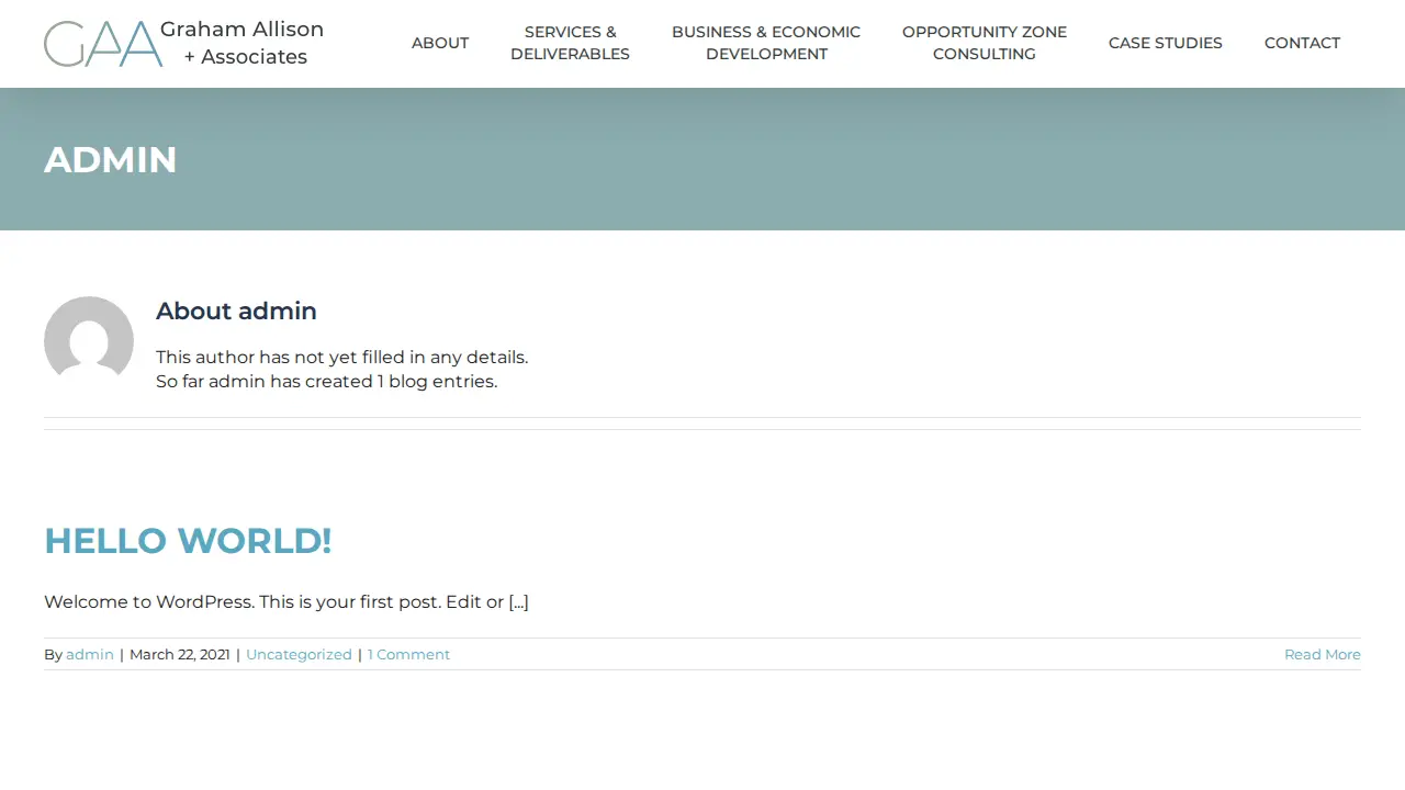 Graham Allison + Associates page