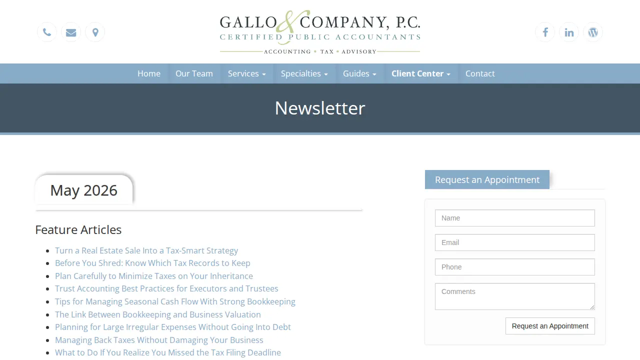 Gallo and Company, P.C. page