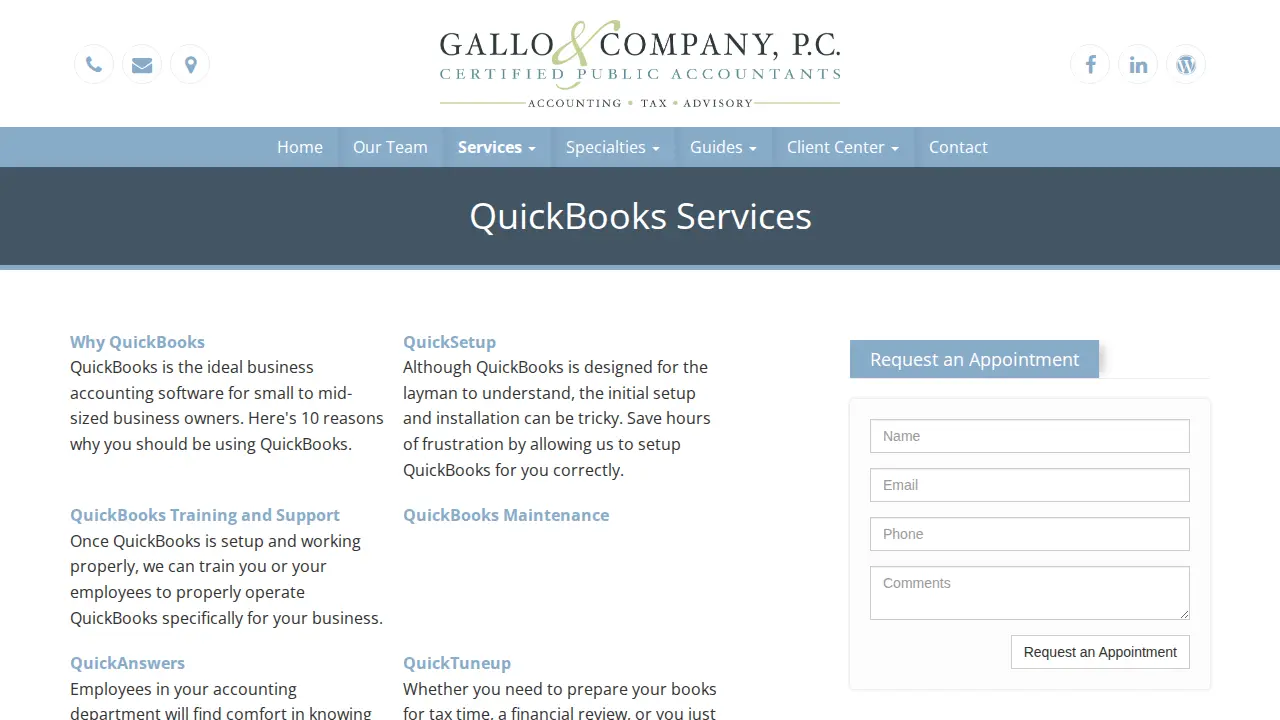 Gallo and Company, P.C. page
