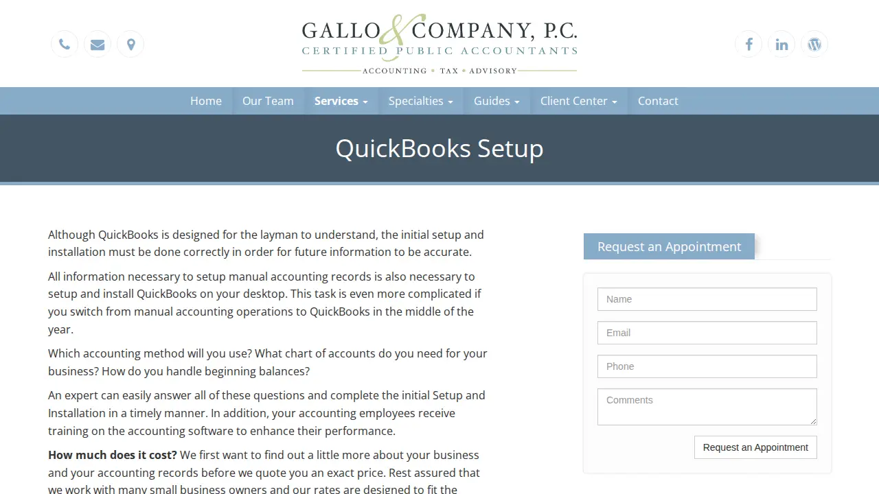 Gallo and Company, P.C. page