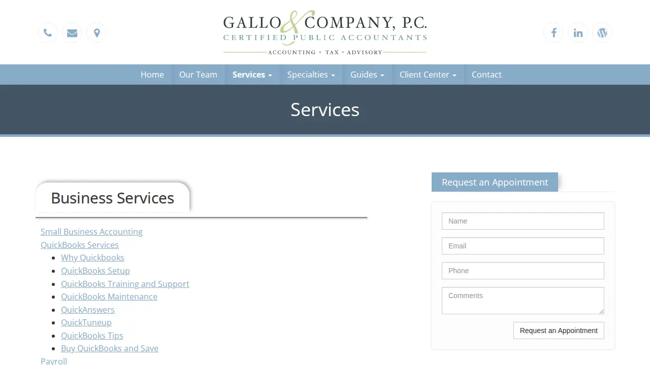 Gallo and Company, P.C. page