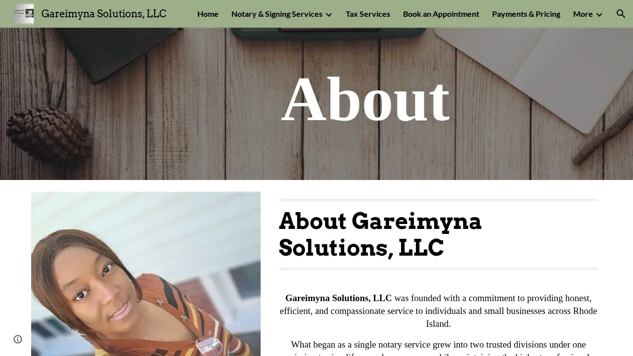 Gareimyna Solutions, LLC page