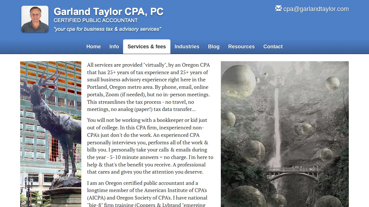 Garland Taylor CPA PC page