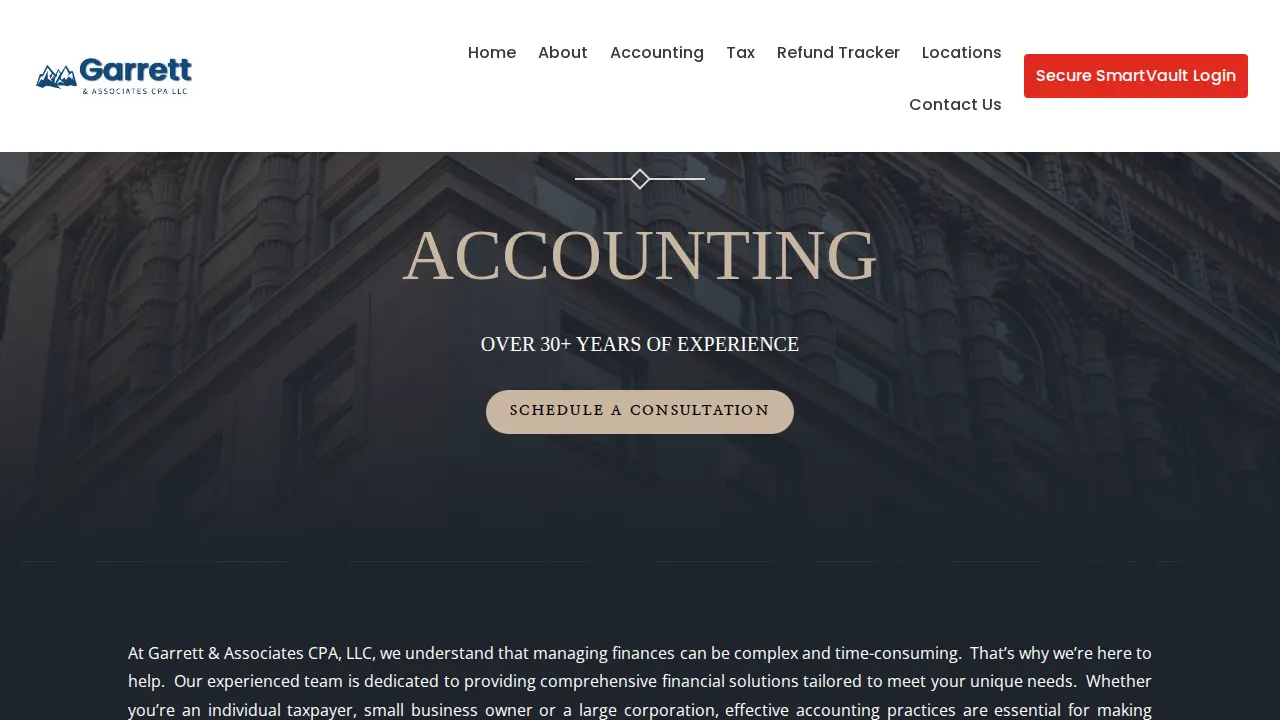Garrett & Associates CPA, LLC page