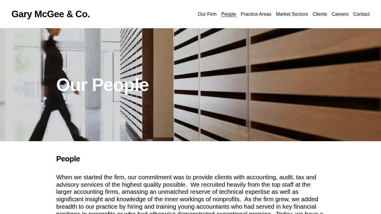 Gary McGee & Co. LLP page