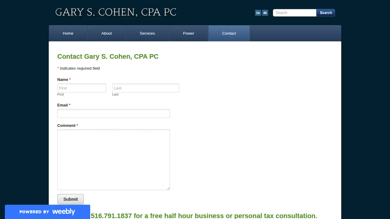 Gary S Cohen CPA P.C. page