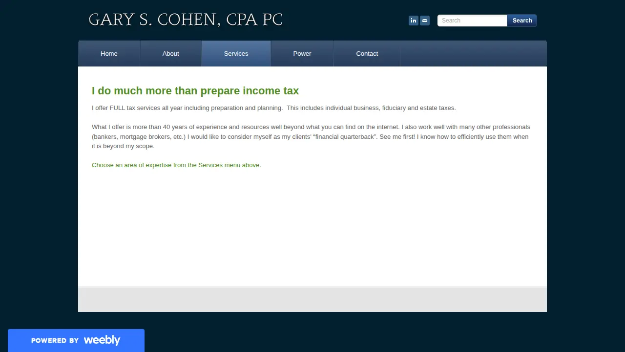 Gary S Cohen CPA P.C. page