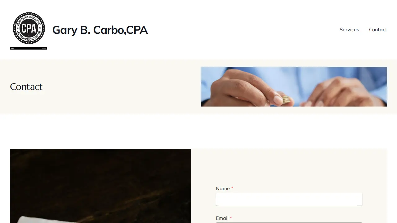 Gary B. Carbo, CPA page