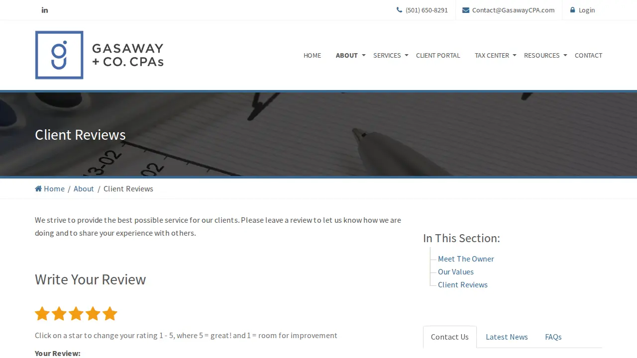 Gasaway & Company, CPAs page