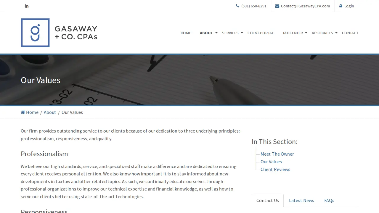 Gasaway & Company, CPAs page