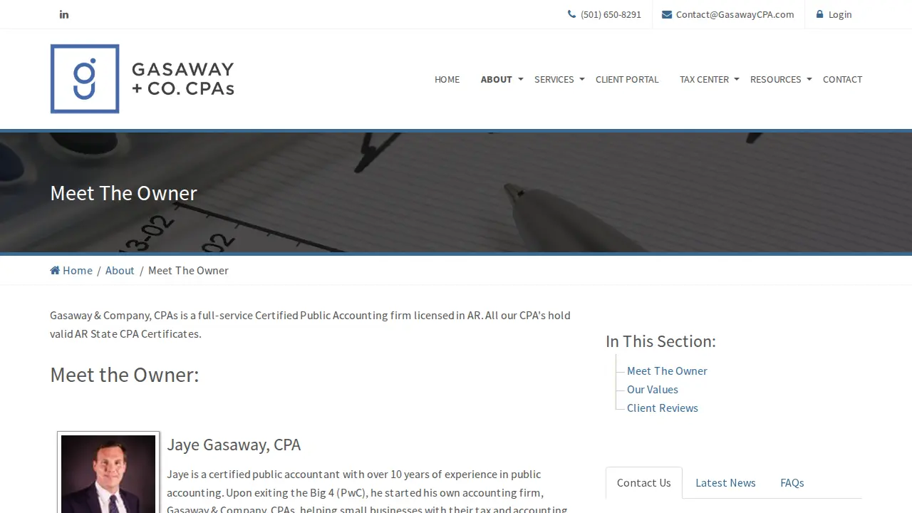 Gasaway & Company, CPAs page