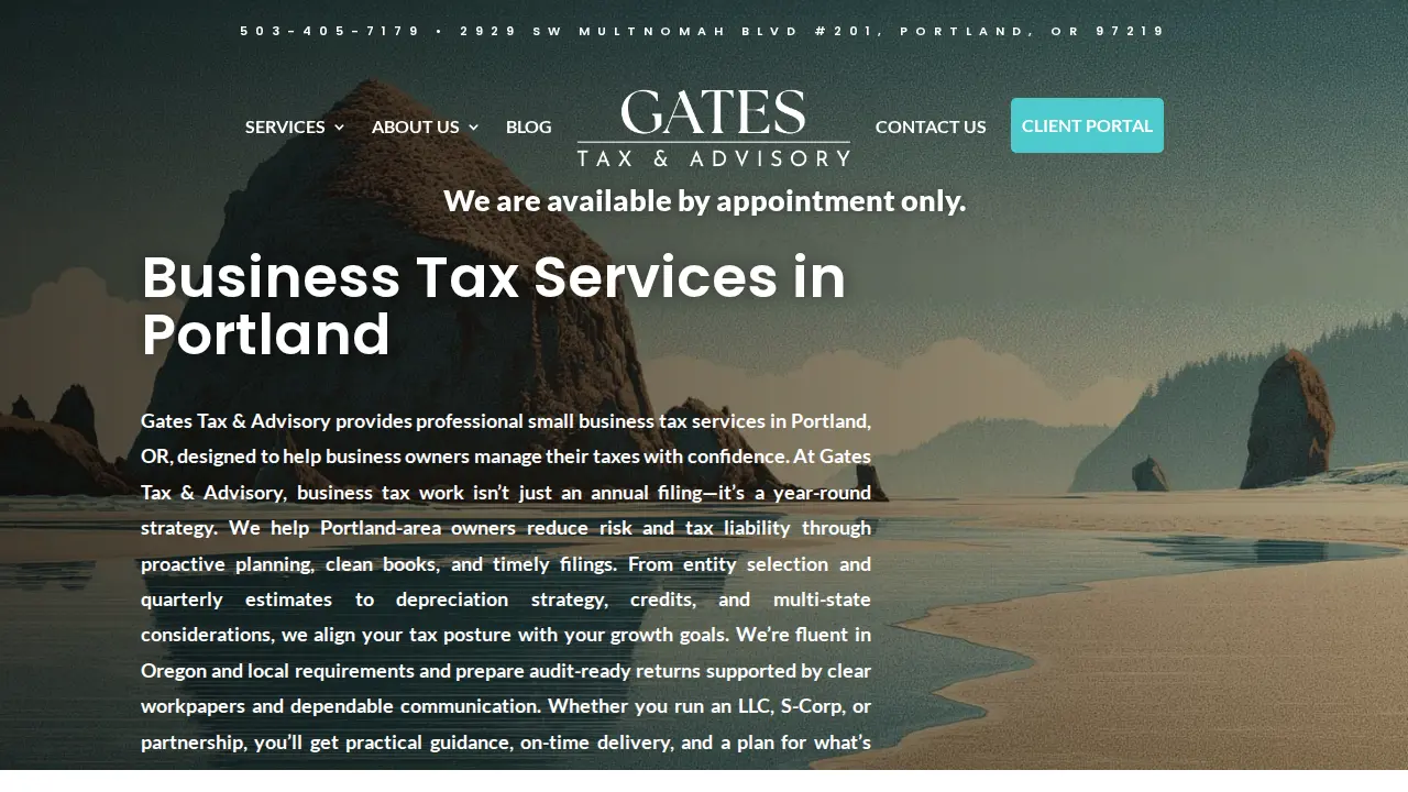 Gates Tax & Advisory page