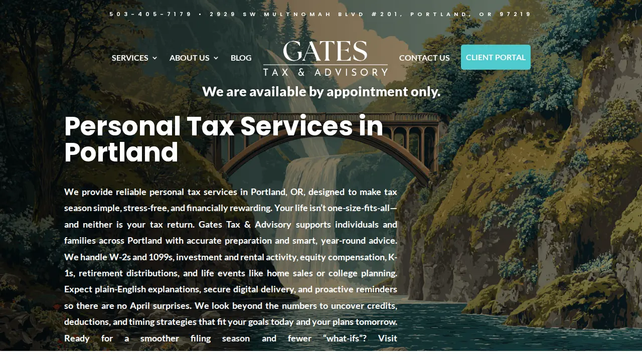 Gates Tax & Advisory page