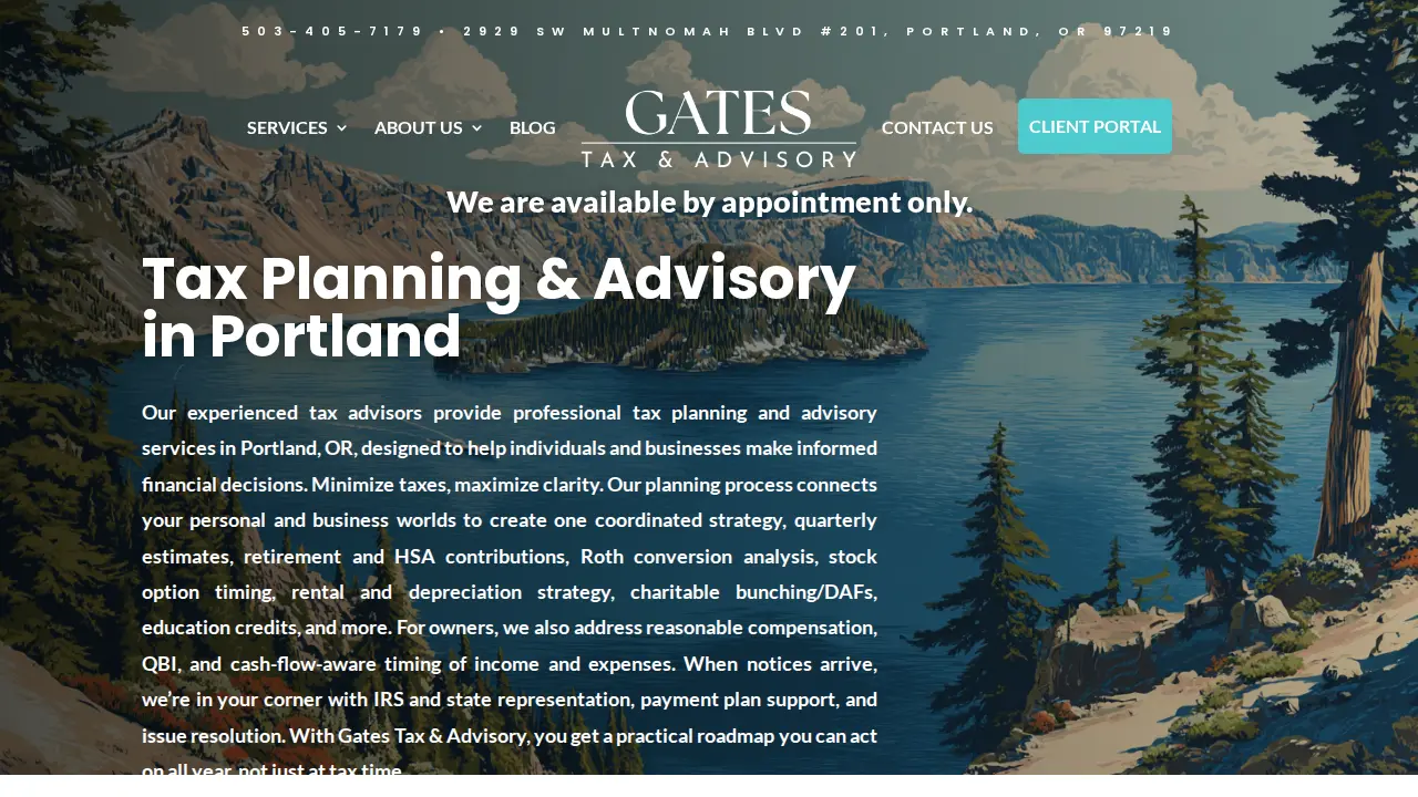 Gates Tax & Advisory page