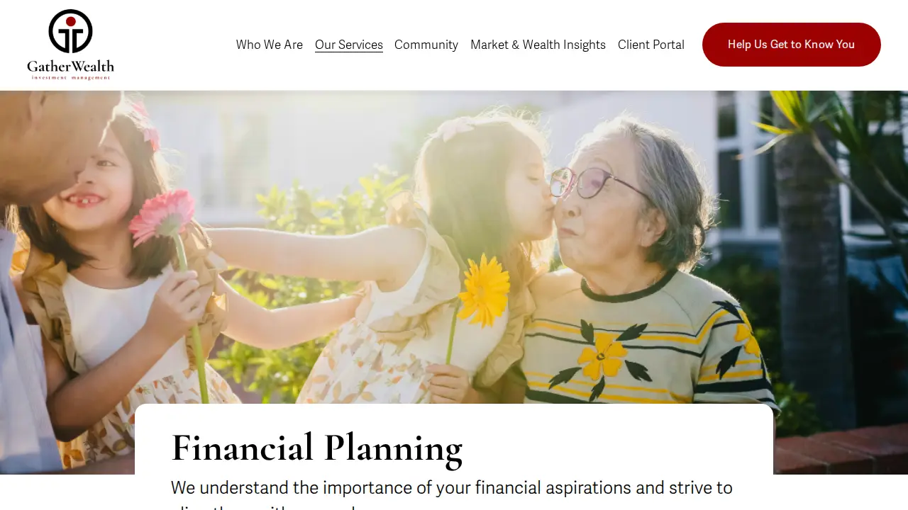 Gather Wealth Investment Management page