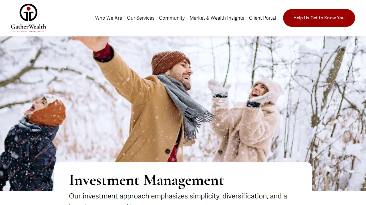 Gather Wealth Investment Management page