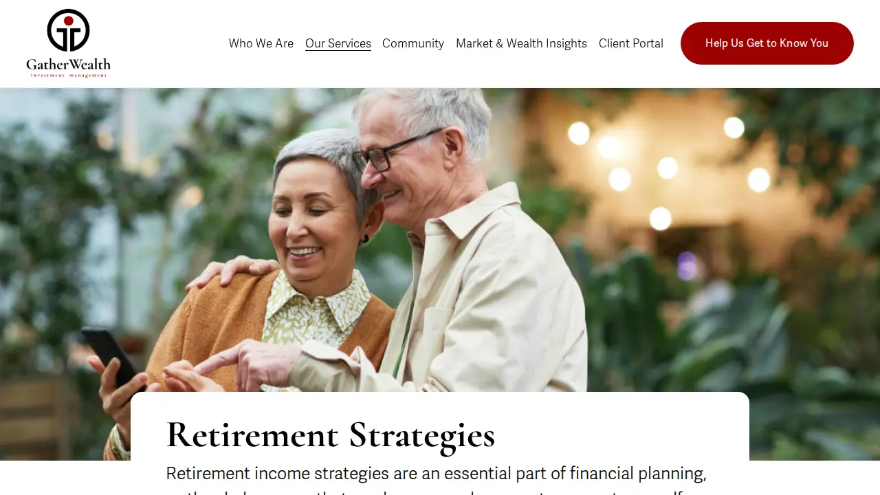 Gather Wealth Investment Management page