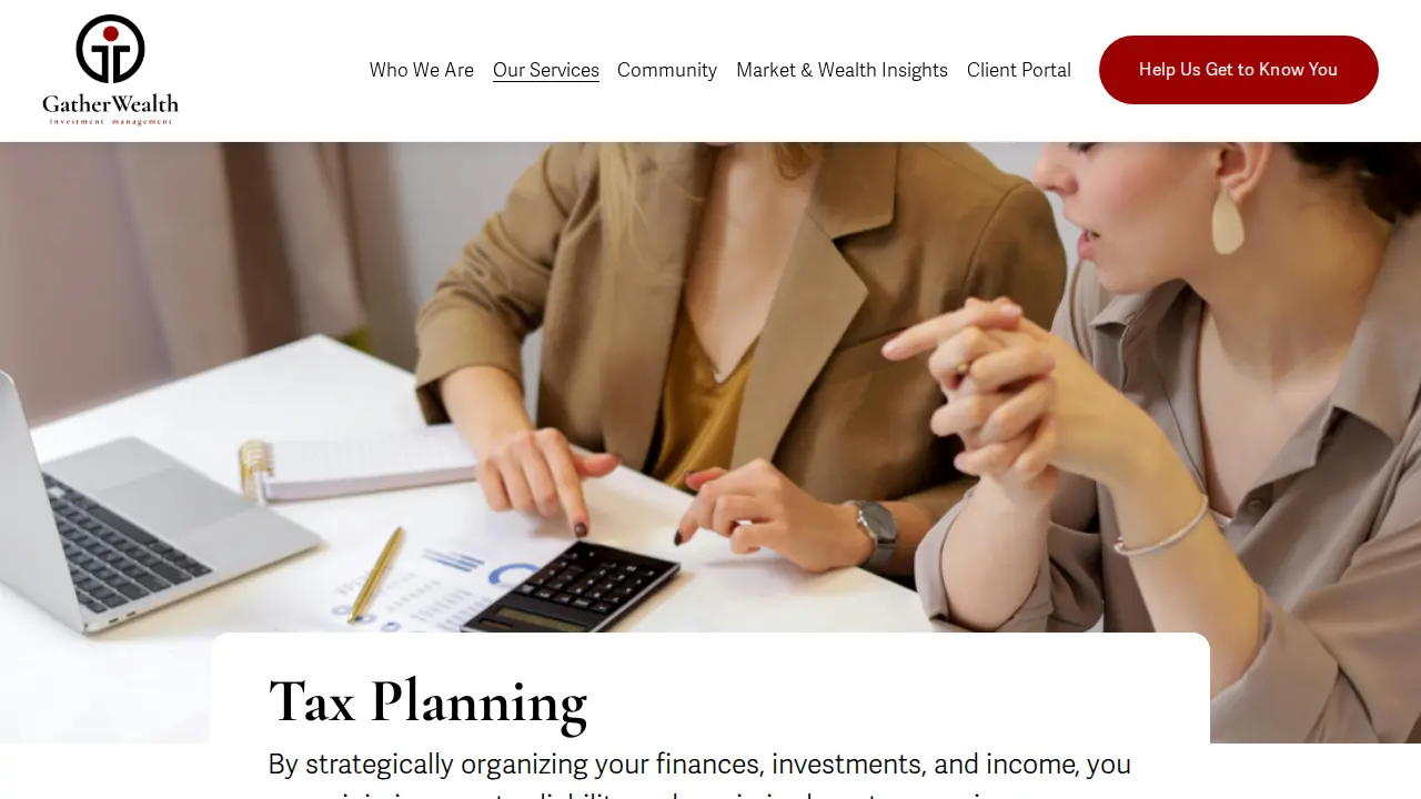 Gather Wealth Investment Management page