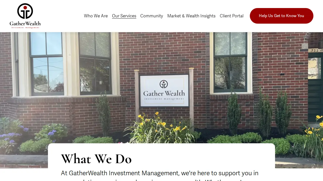 Gather Wealth Investment Management page