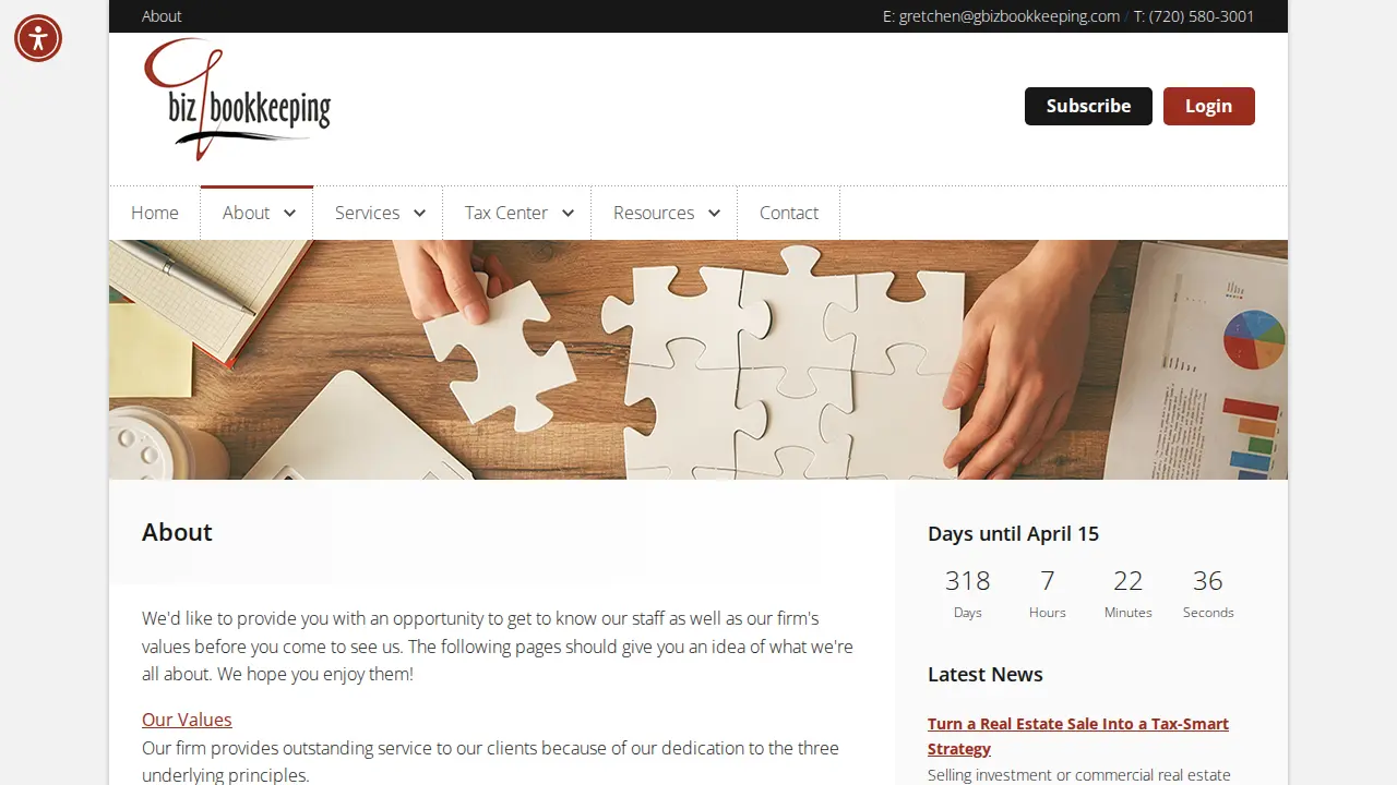 G Biz Bookkeeping, LLC page