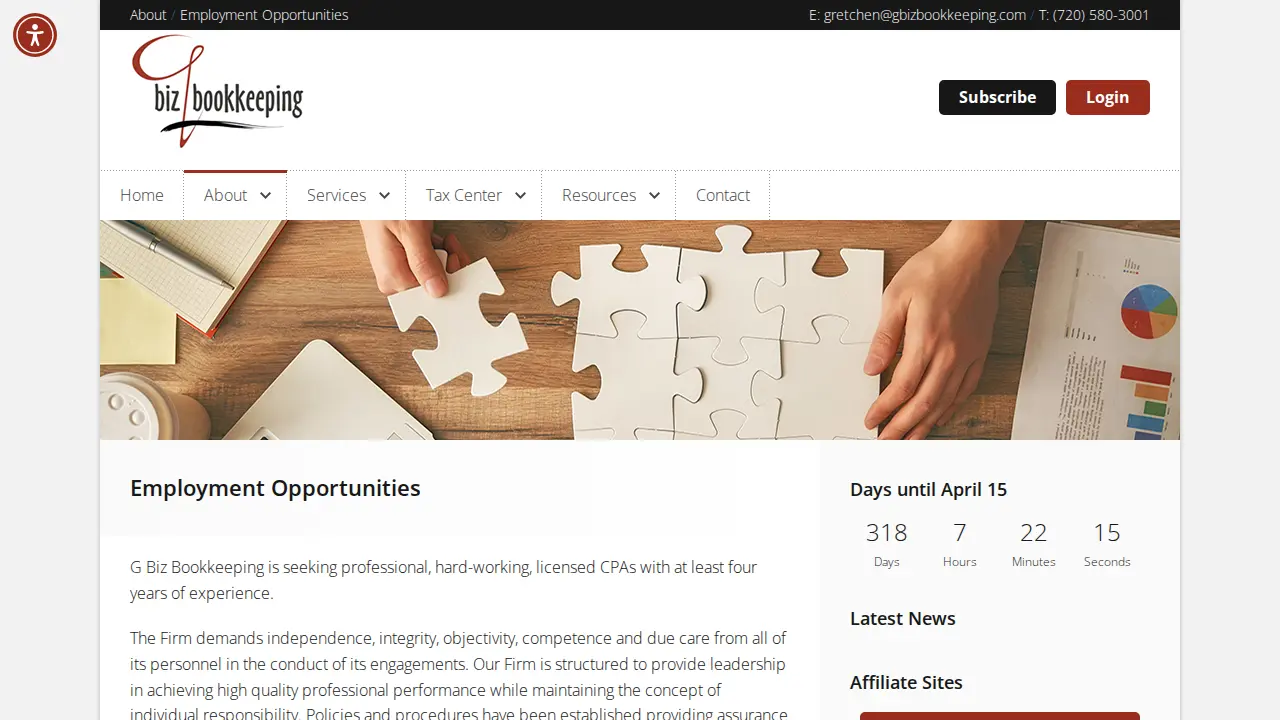 G Biz Bookkeeping, LLC page