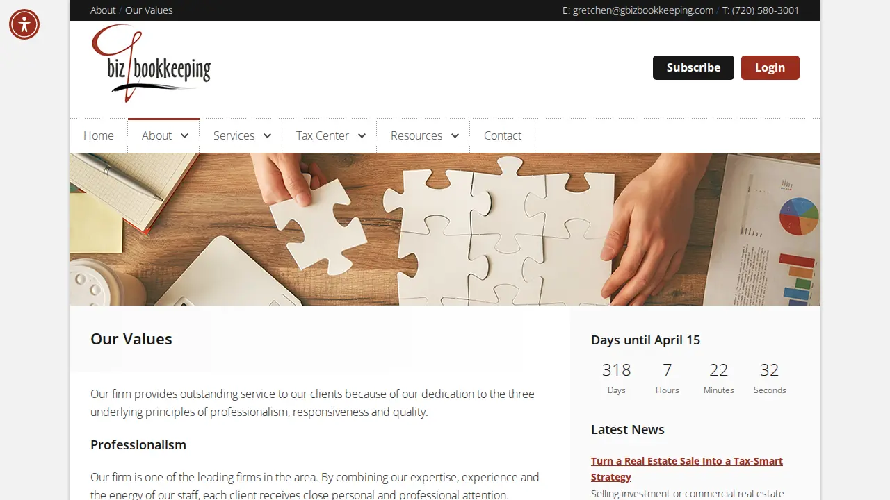 G Biz Bookkeeping, LLC page