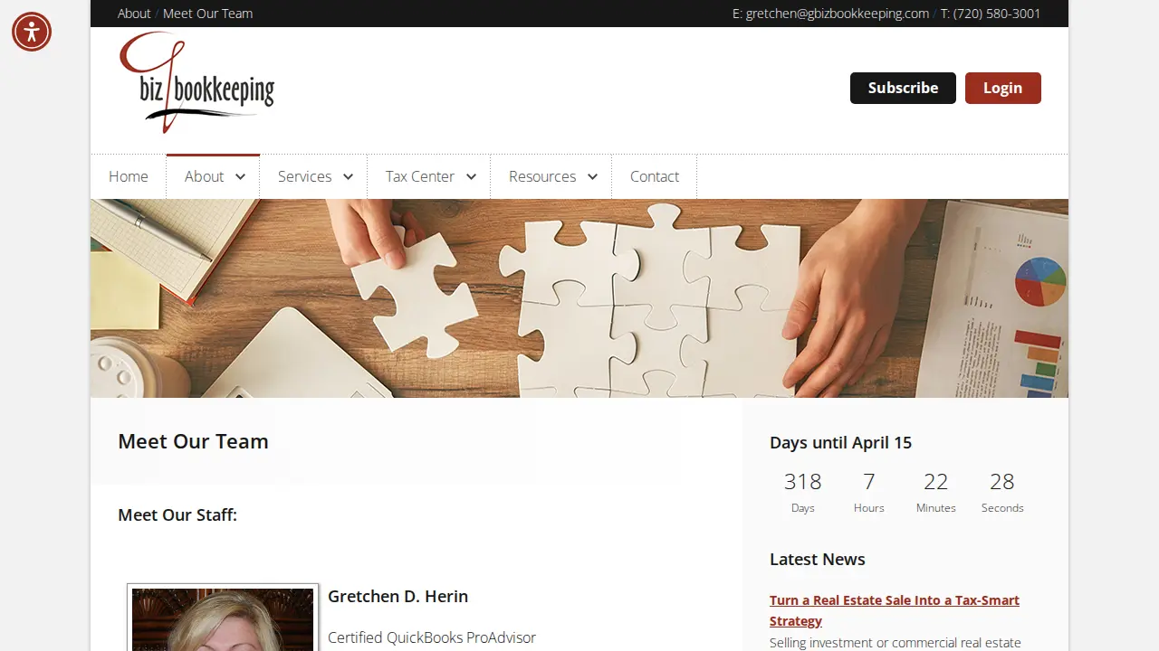 G Biz Bookkeeping, LLC page