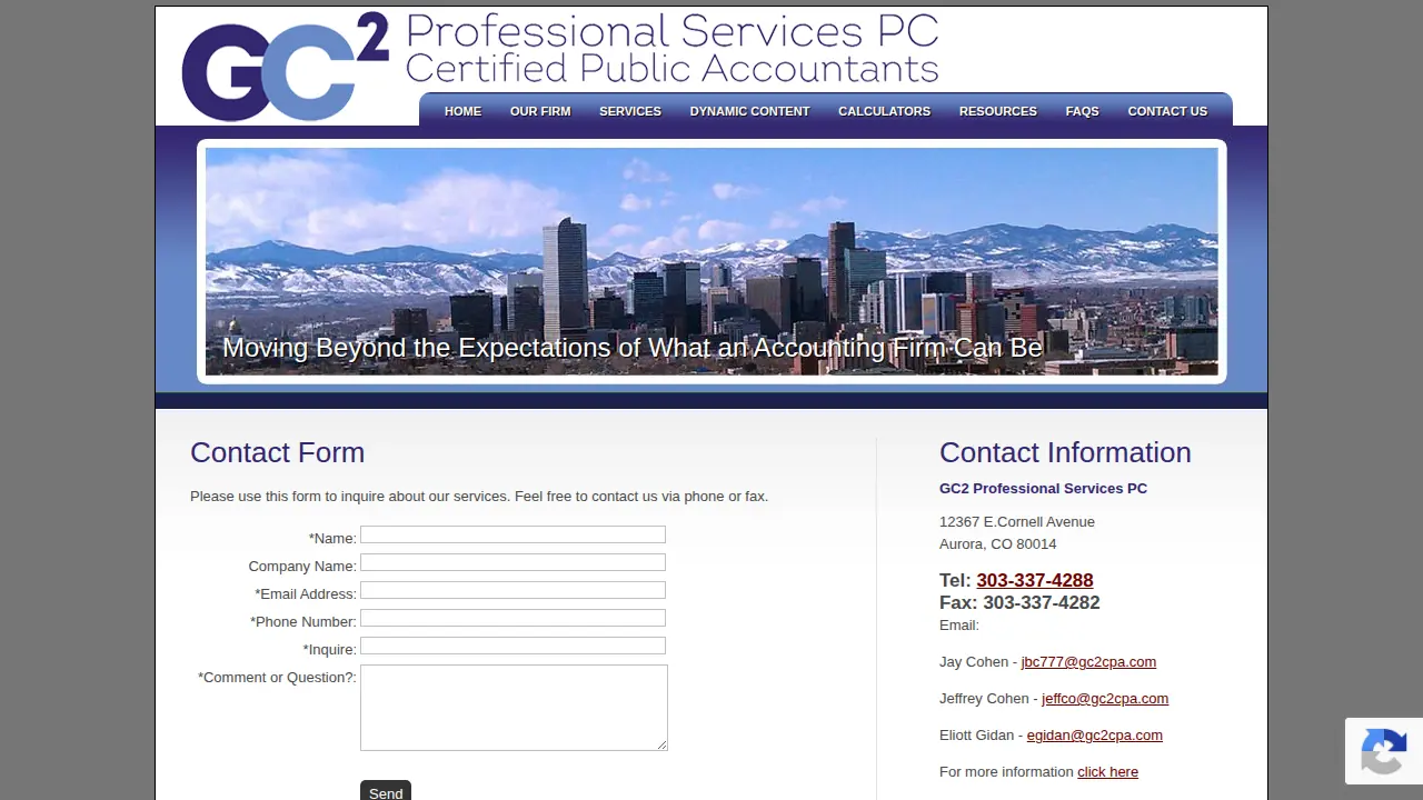 gc2 professional services page