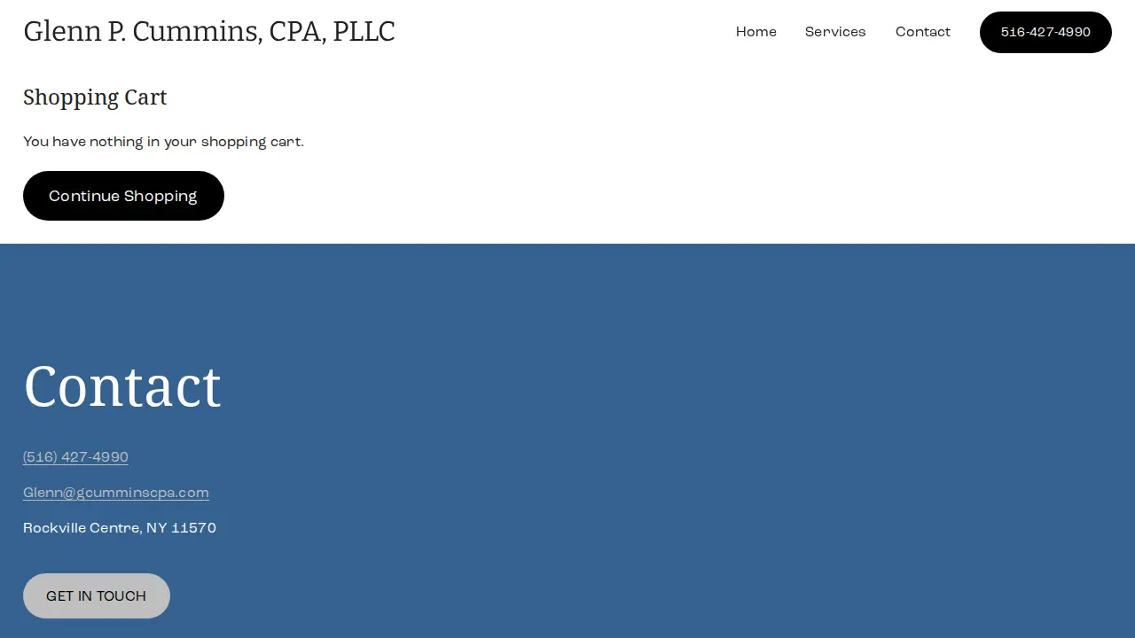 Glenn P. Cummins, CPA page