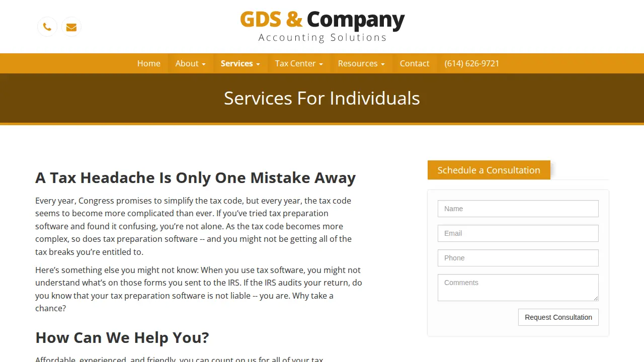GDS and Company Solutions page
