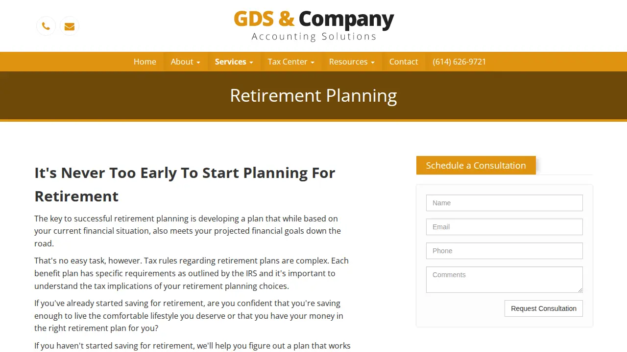 GDS and Company Solutions page