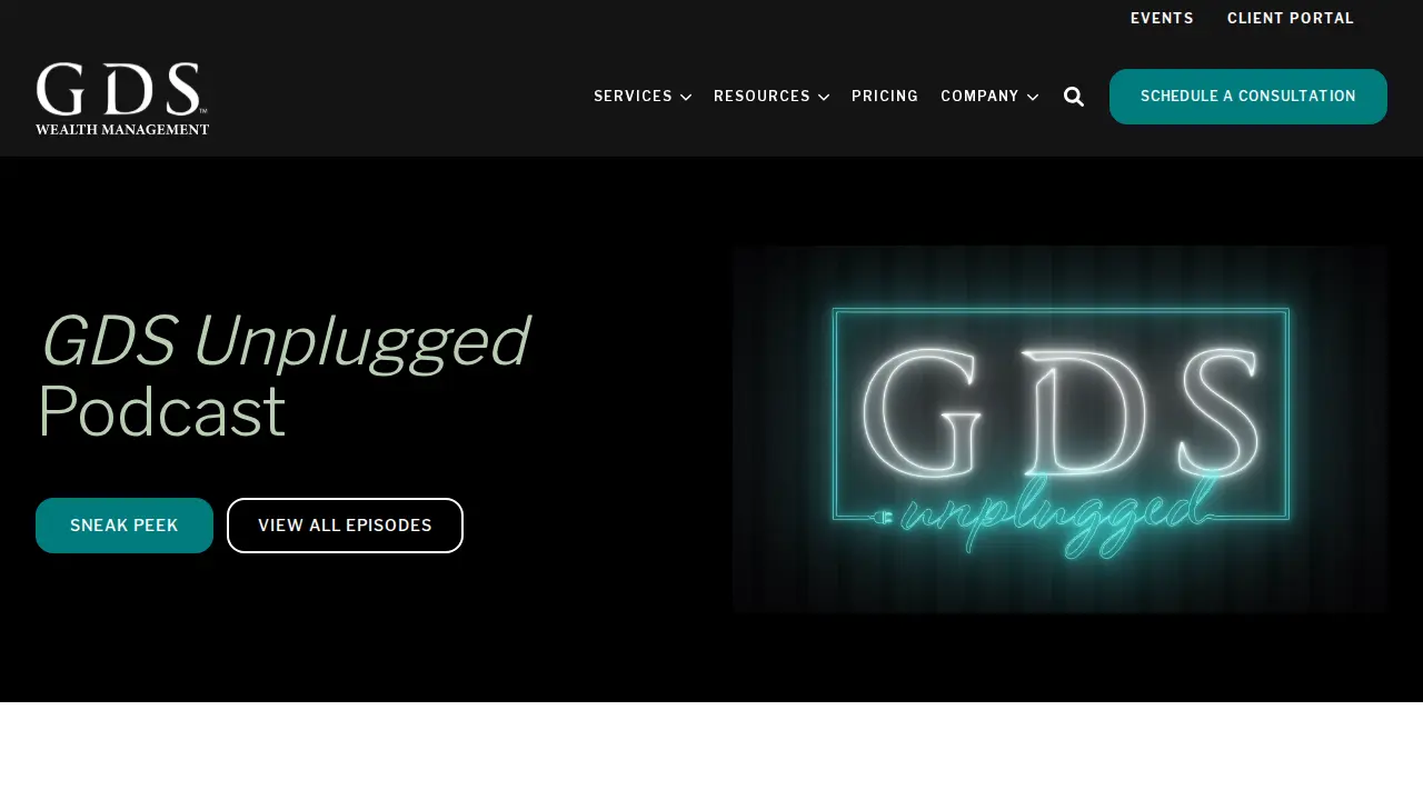 GDS Wealth Management page