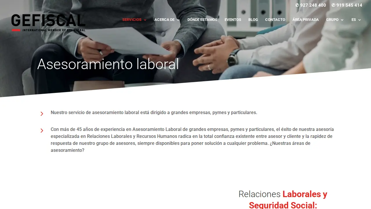 GEFISCAL ETL GLOBAL page