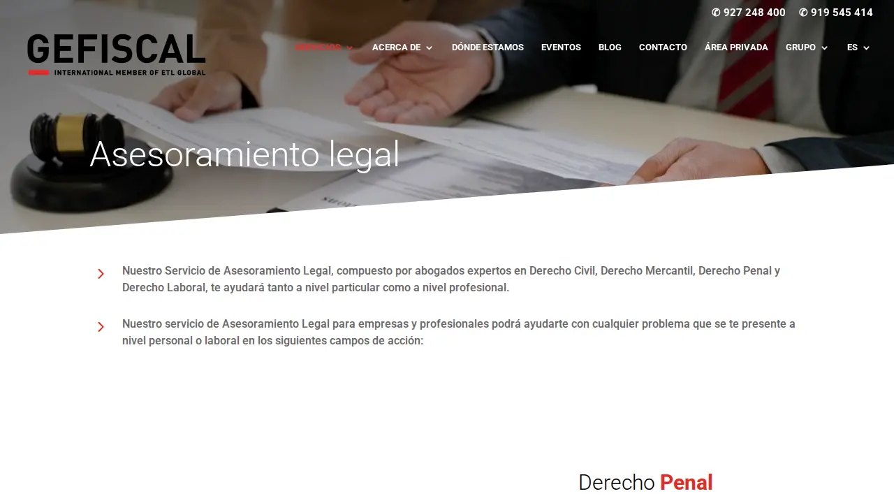 GEFISCAL ETL GLOBAL page