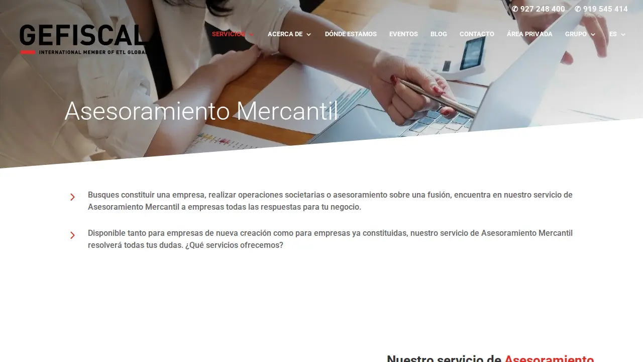 GEFISCAL ETL GLOBAL page
