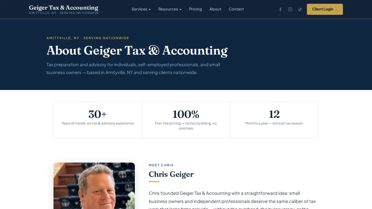 Geiger Tax & Accounting page