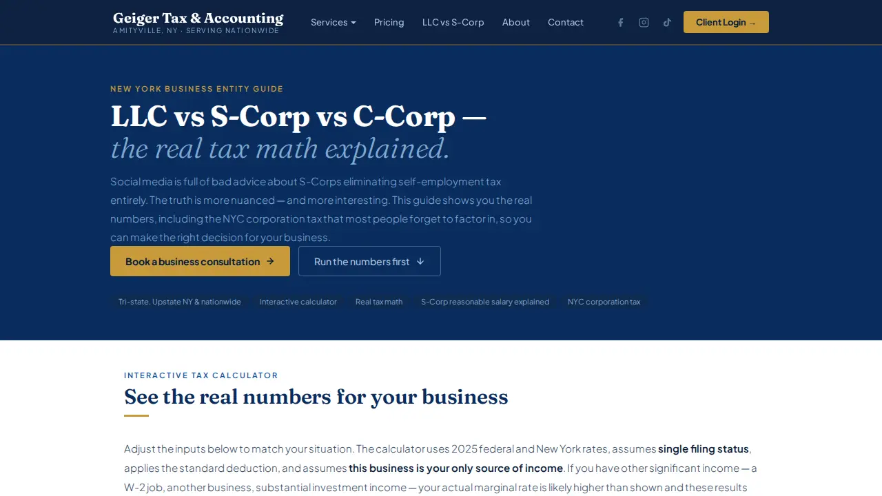 Geiger Tax & Accounting page