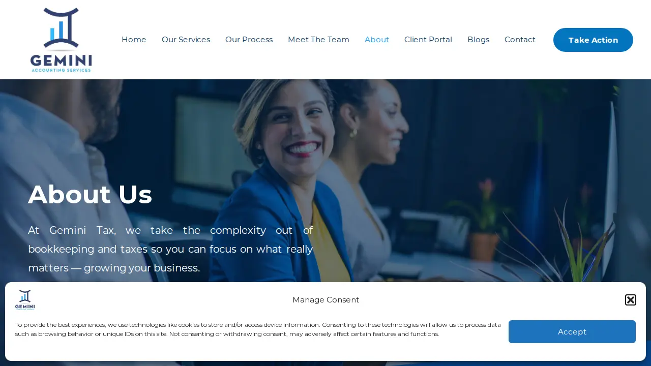 Gemini Accounting page