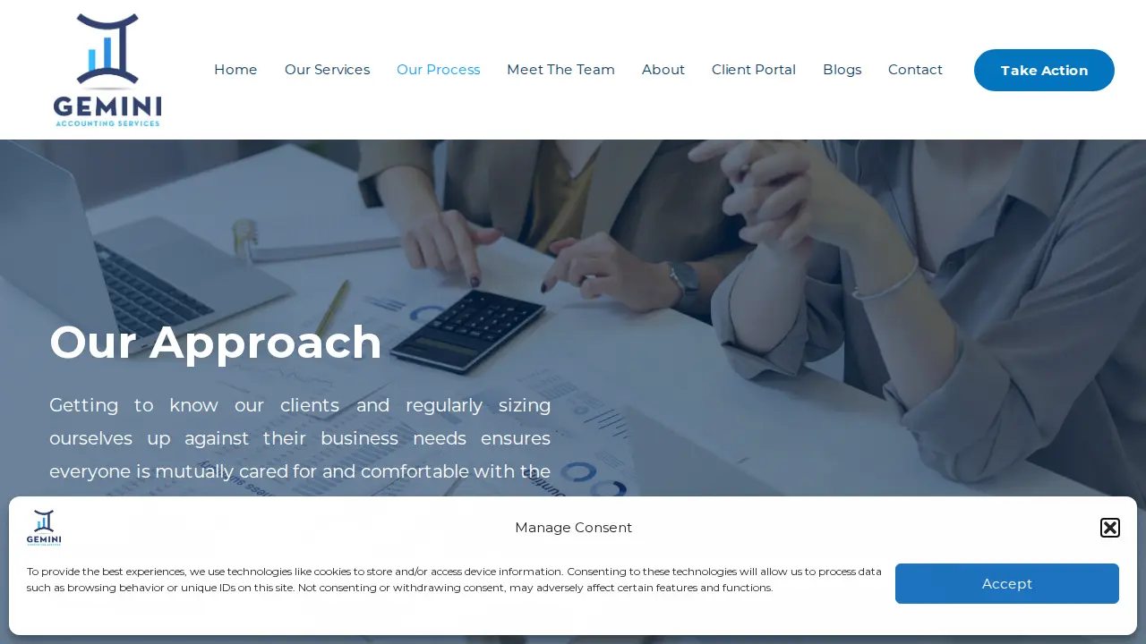 Gemini Accounting page