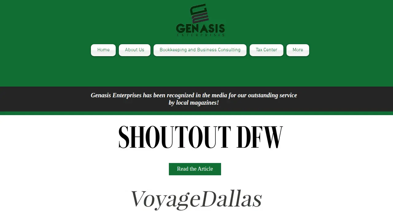 Genasis Enterprises page