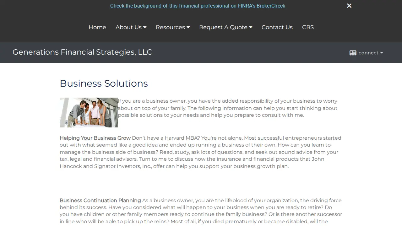 Generations Financial Strategies, LLC page