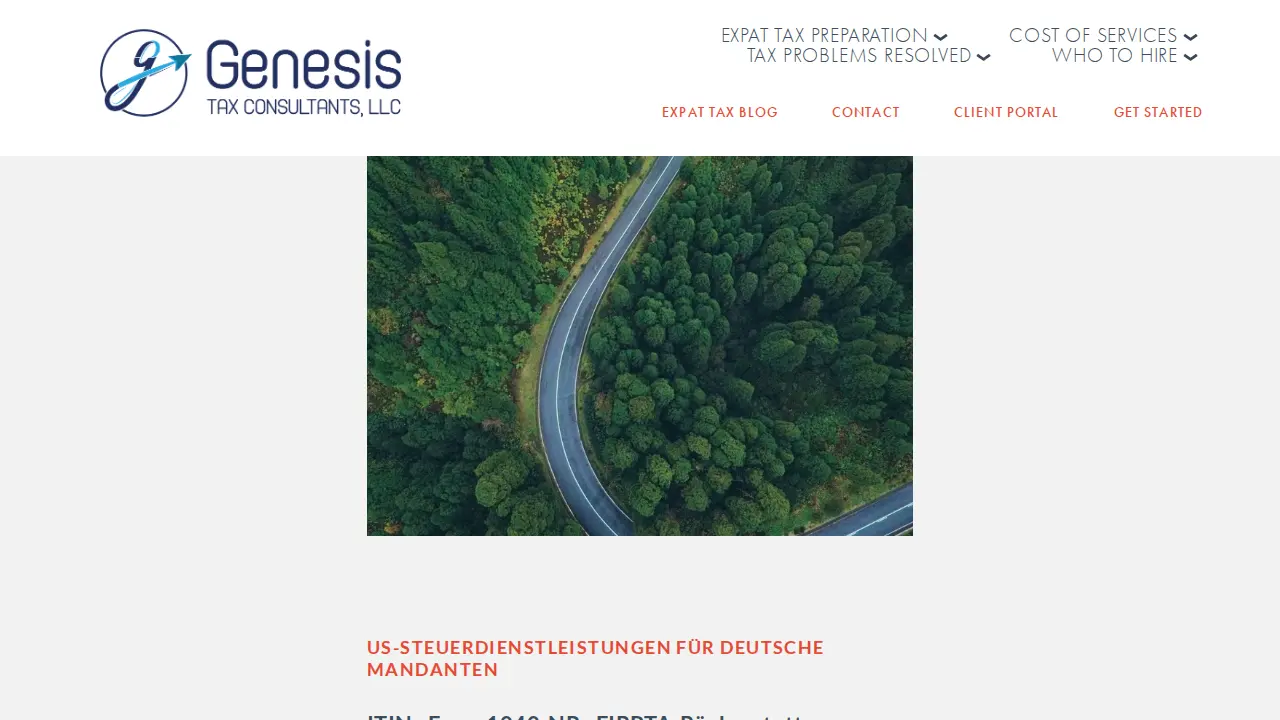 Genesis Tax Consultants, LLC page