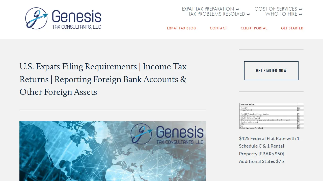 Genesis Tax Consultants, LLC page