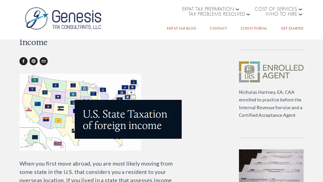 Genesis Tax Consultants, LLC page