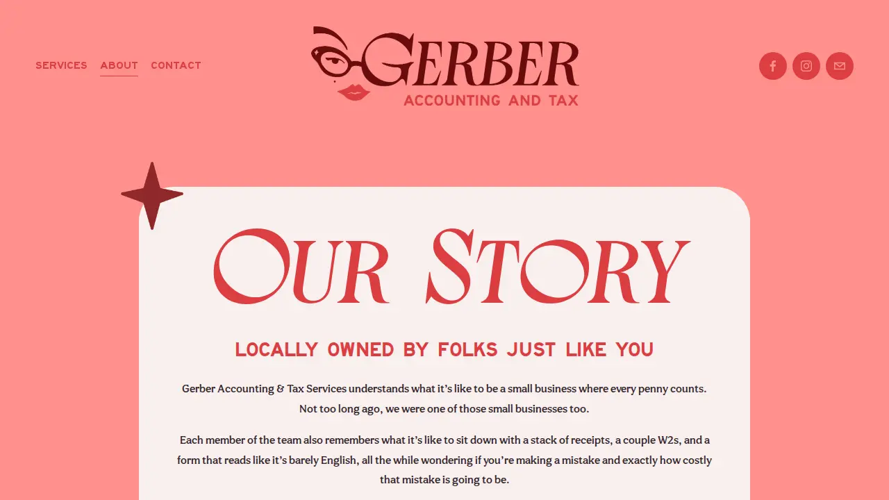 Gerber Accounting and Tax Services page