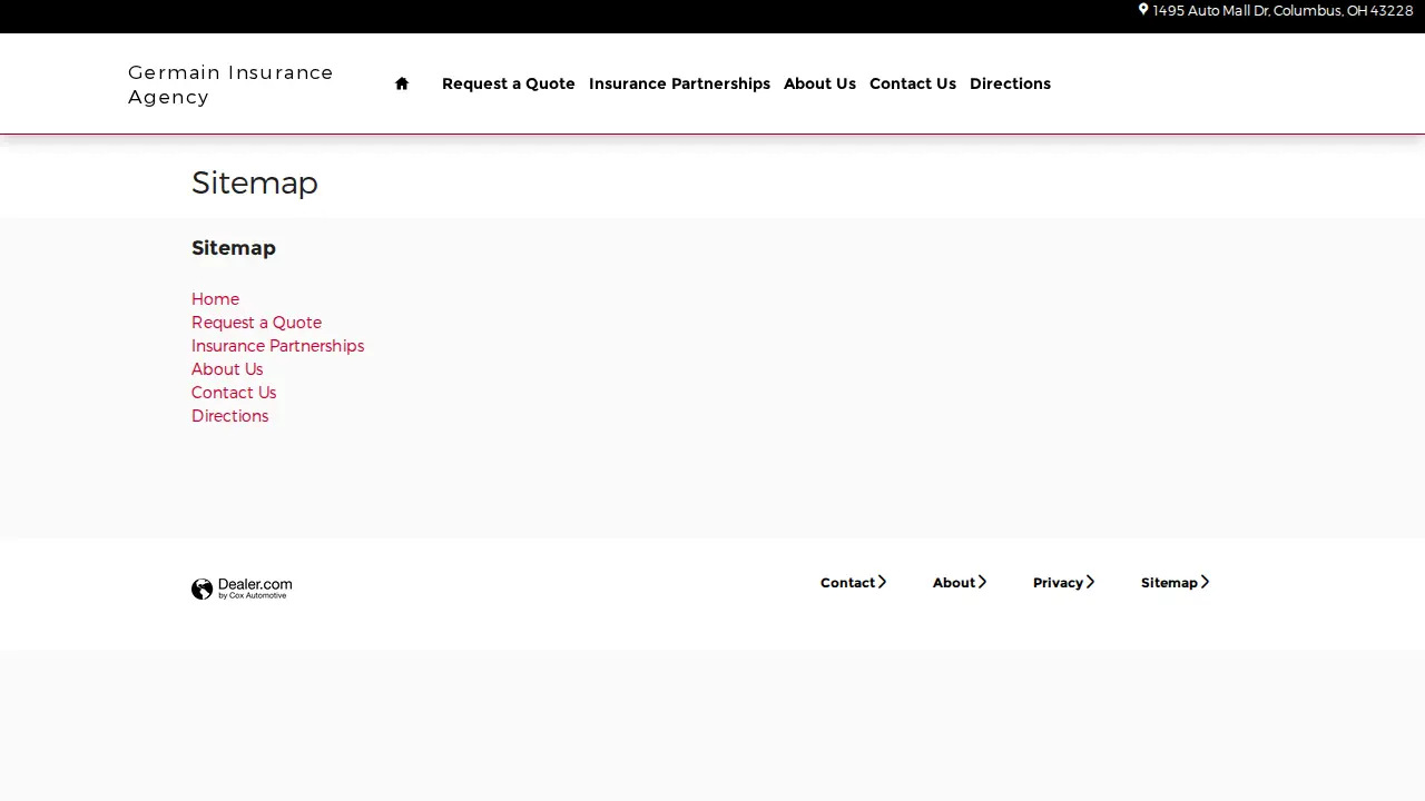 The Germain Insurance Company page