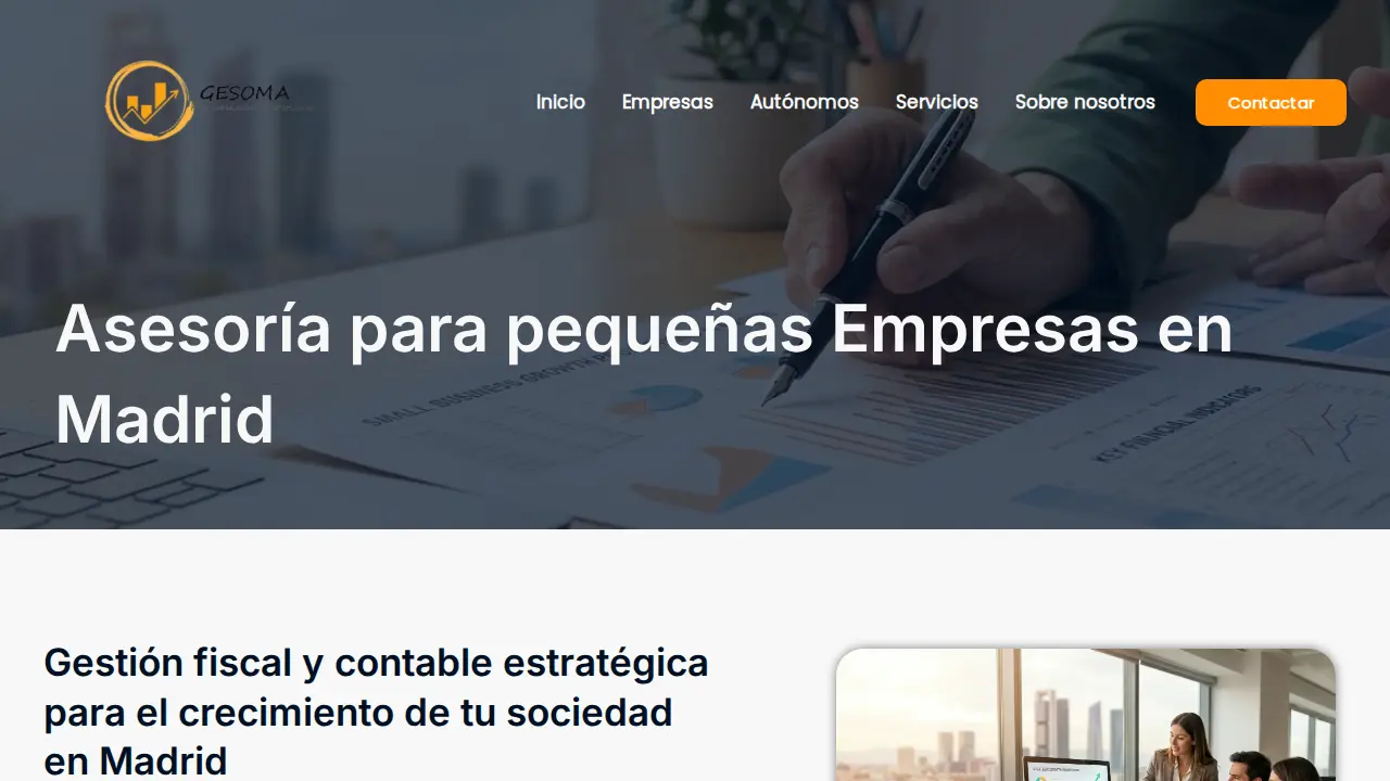 Gesoma Financial Services page
