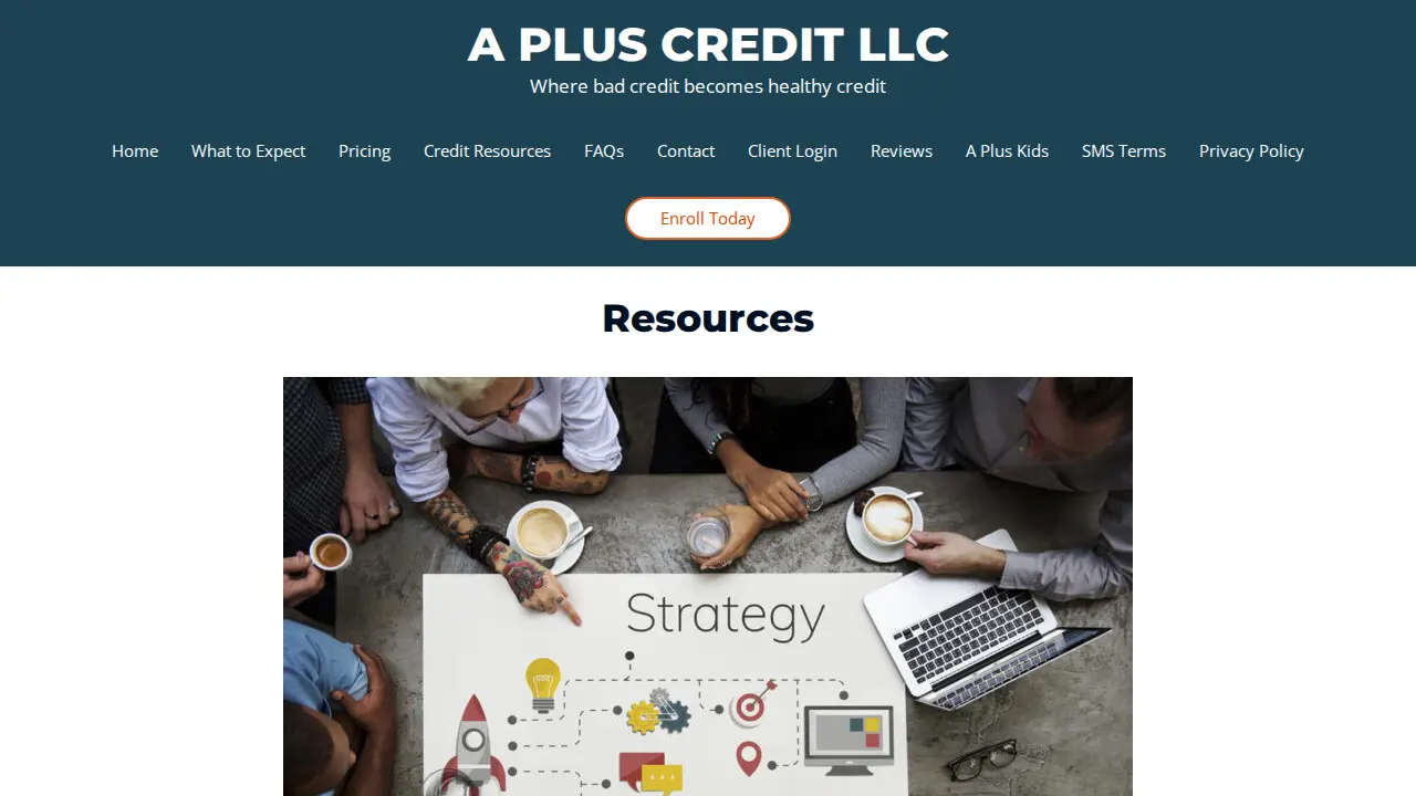 A Plus Credit LLC page