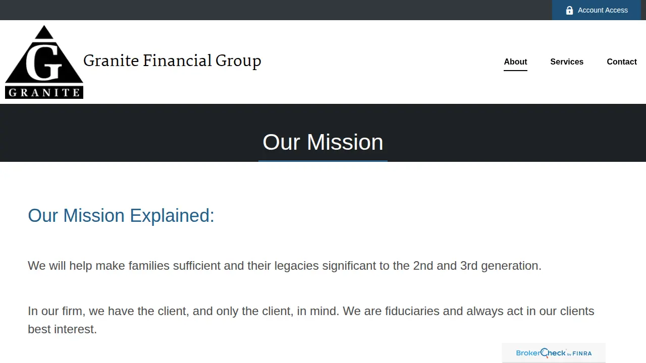Granite Financial Group, Inc page