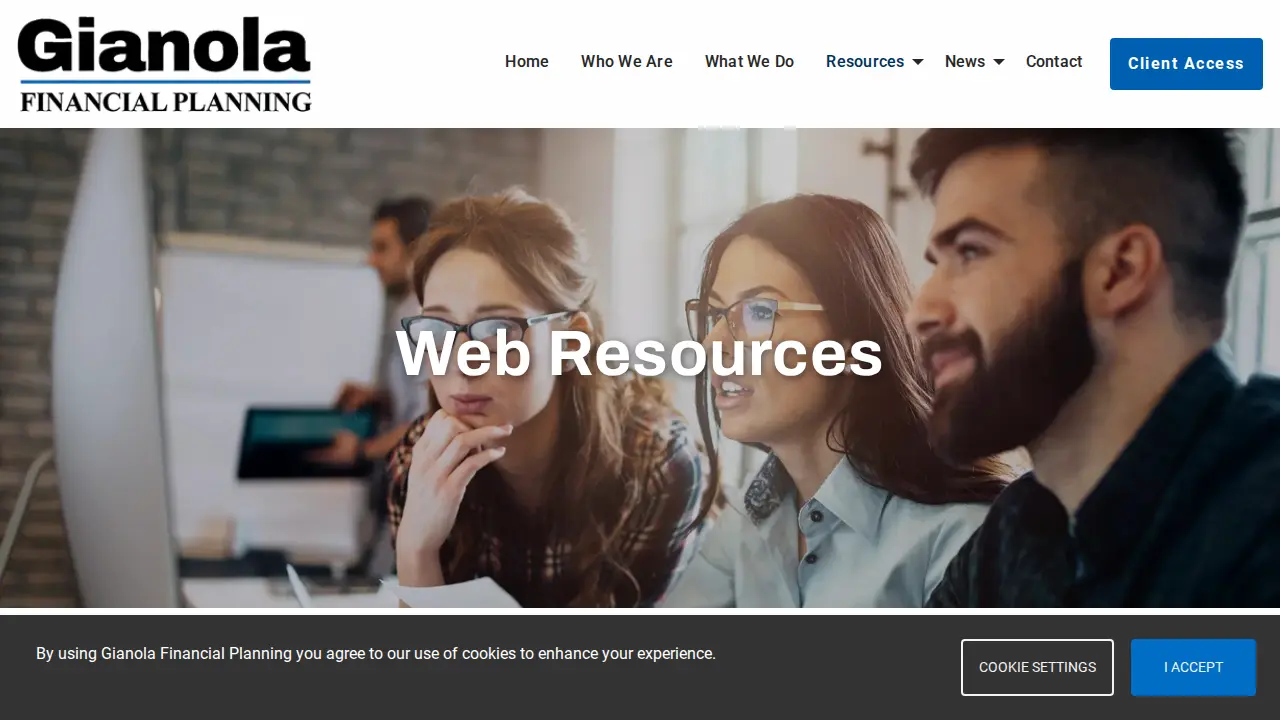 Gianola Financial Planning page